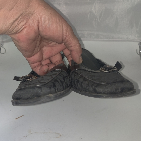 Y2K Coach Gwynne Black Heeled mules. Sz 7.5 - Picture 4 of 7